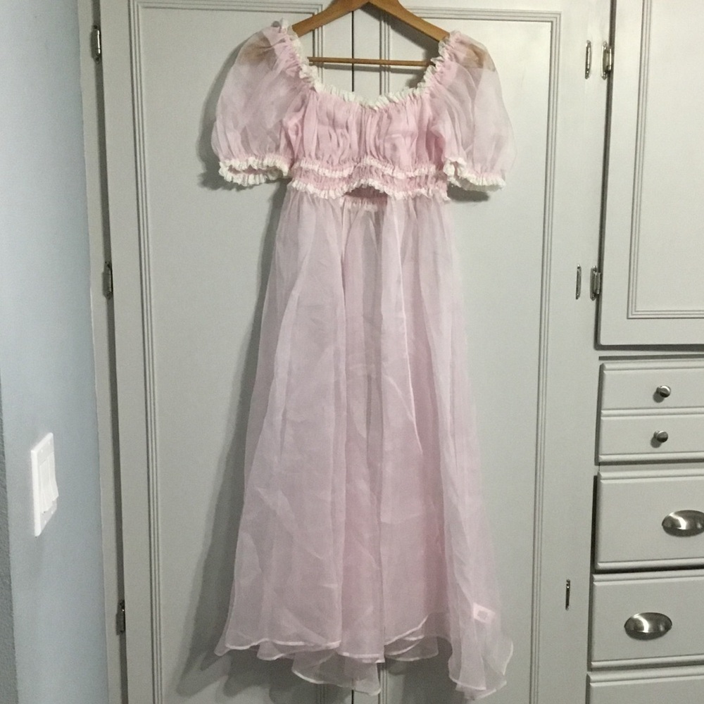 SELKIE Baby Soft Pink Boudoir Dress XS